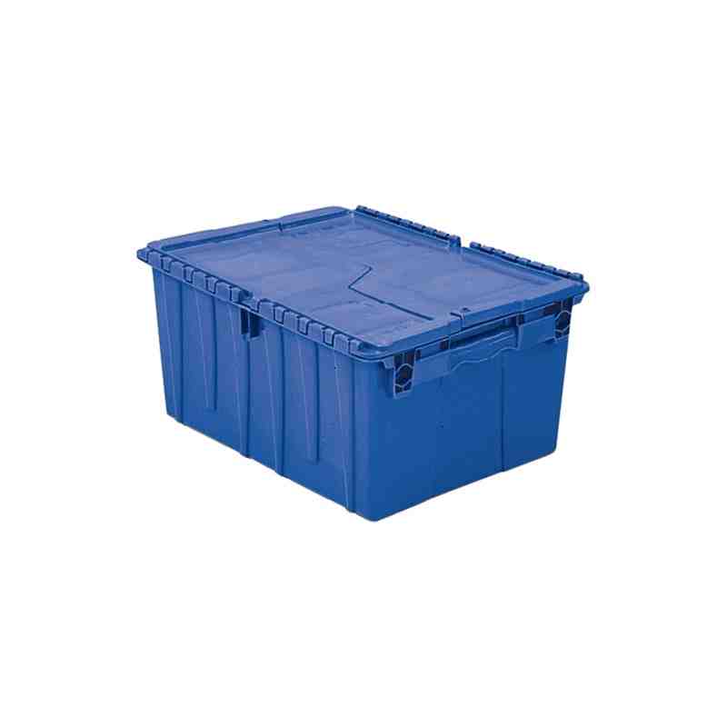 Flipak® Polyethylene Plastic (PE) Distribution Containers, 21.8" x 15.2" x 12.9", Blue