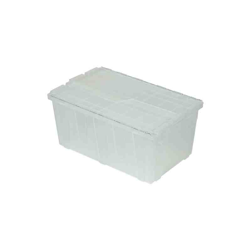 Flipak® Polypropylene Plastic (PP) Distribution Containers, 26.9" x 16.9" x 12.1", Clear