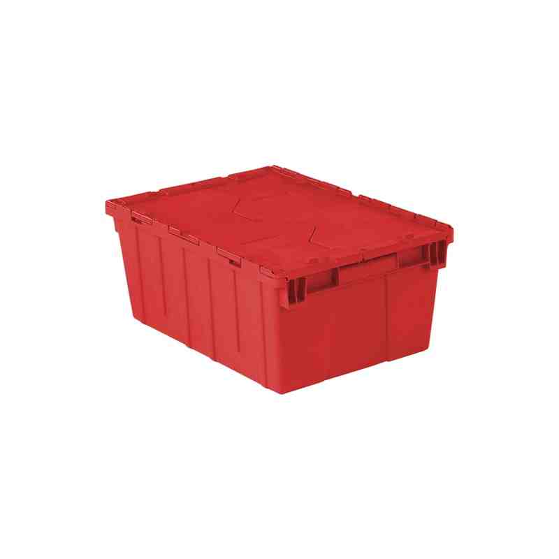 Flipak® Polyethylene Plastic (PE) Distribution Containers, 21.9" x 15.2" x 9.3", Red