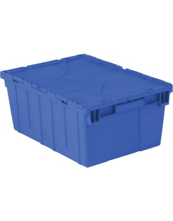 Flipak® Polyethylene Plastic (PE) Distribution Containers, 21.9" x 15.2" x 9.3", Blue