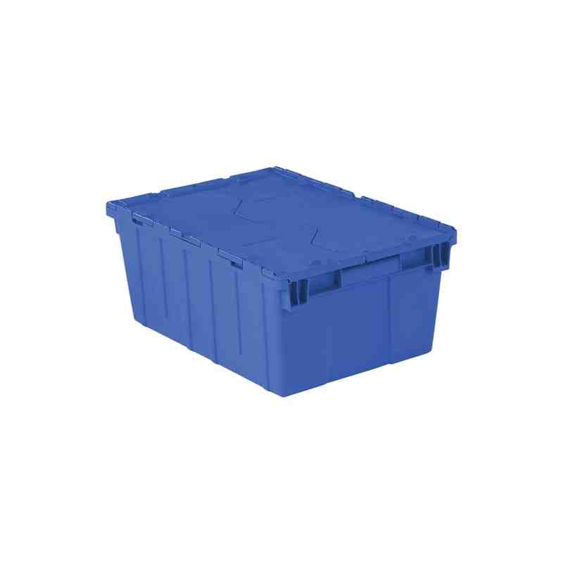 Flipak® Polyethylene Plastic (PE) Distribution Containers, 21.9" x 15.2" x 9.3", Blue