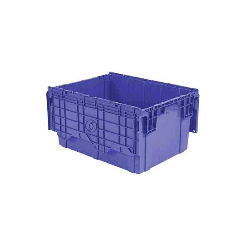 Flipak™ Polyethylene Plastic (PE) Distribution Containers, 27.9" x 20.9" x 15.2", Blue