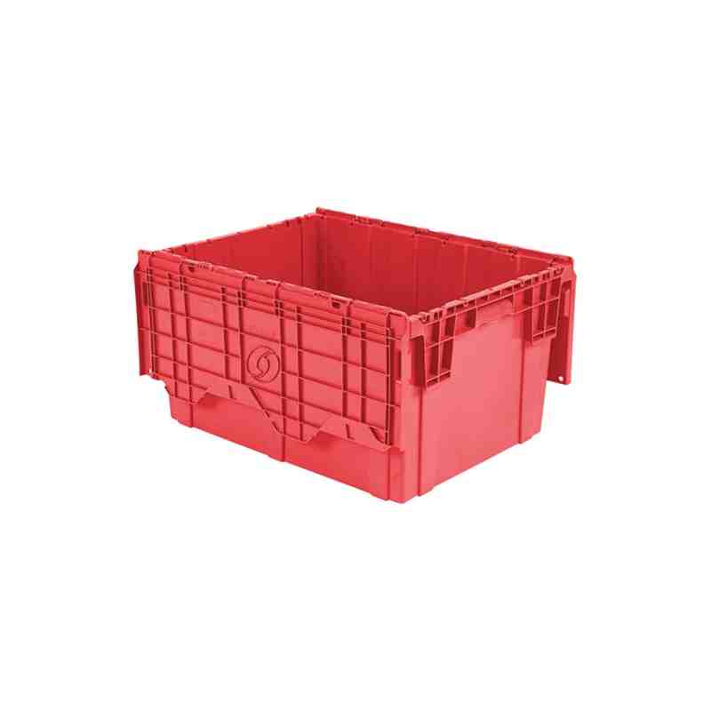 Flipak™ Polyethylene Plastic (PE) Distribution Containers, 27.9" x 20.9" x 15.2", Red