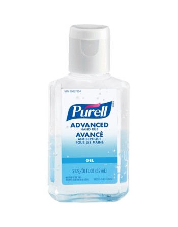 PURELL  Advanced Hand Sanitizer, 59 ml, Squeeze Bottle, 70% Alcohol Fragrance: Unscented Sold/Priced Per: Bottle - [Cleaning Sup