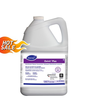 Diversey 5919024 Oxivir® Plus Disinfectant Cleaner Concentrate, Ready to Dilute - RTD - Sold By Case:4 Jugs x 3.78L - [DefendUse