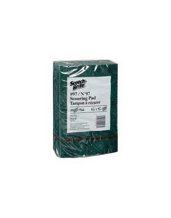 Scotch-Brite 7000136422 Scour Pad Hand Pads Medium Duty 6"x9" 10/bx/10bx/cs,H-97-6X9 - [DefendUse.com] - 3M-7000136422 - Scotch 