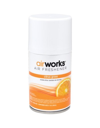 HOSPECO 07931 AirWorks® Metered Aerosol Air Fresheners, Citrus Grove, Aerosol Can, Case of 12 - [DefendUse.com] - 07931 - Air Fr