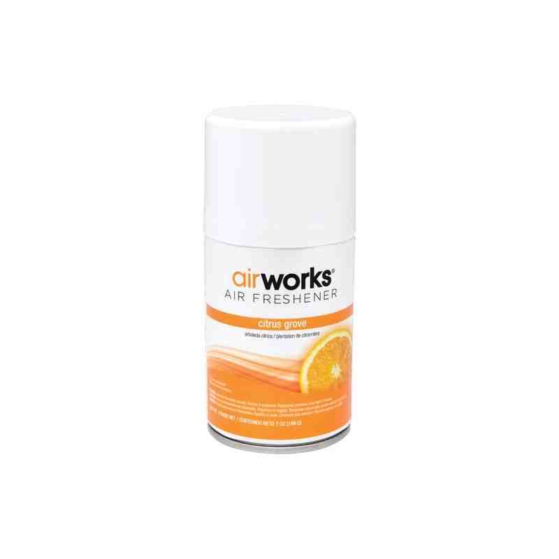 HOSPECO 07931 AirWorks® Metered Aerosol Air Fresheners, Citrus Grove, Aerosol Can, Case of 12 - [DefendUse.com] - 07931 - Air Fr