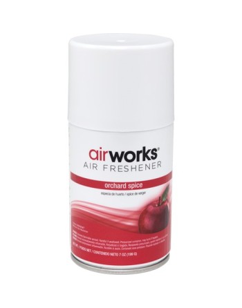 HOSPECO 07930 AirWorks Metered Air Fresheners, Orchard Spice, Case of 12, Aerosol Can - [DefendUse.com] - 07930 - Air Freshener