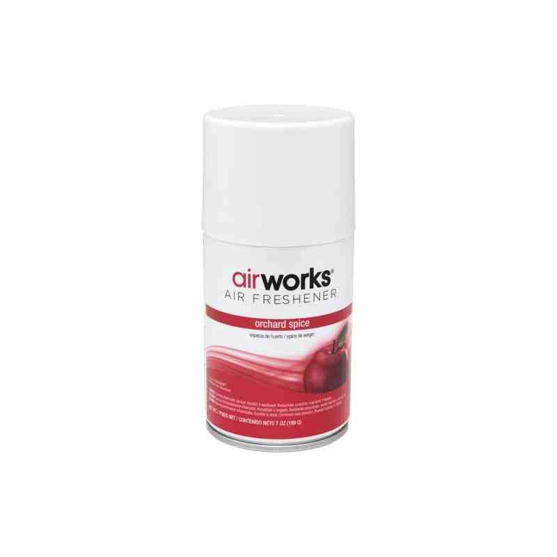 HOSPECO 07930 AirWorks Metered Air Fresheners, Orchard Spice, Case of 12, Aerosol Can - [DefendUse.com] - 07930 - Air Freshener