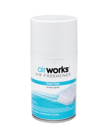 HOSPECO 07918 AirWorks® Metered Aerosol Air Fresheners, Fresh Linen, Aerosol Can, Case of 12 - [DefendUse.com] - 07918 - Air Fre