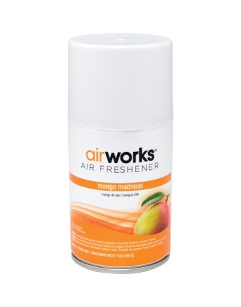 HOSPECO 07917 AirWorks Metered Air Fresheners, Mango Madness, Aerosol Can, Case of 12 - [DefendUse.com] - 07917 - Air Freshener