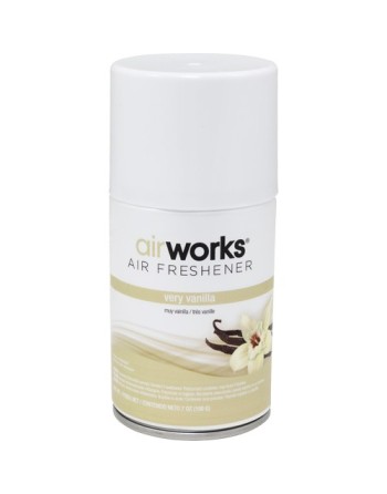 HOSPECO 07915 AirWorks Metered Air Fresheners, Very Vanilla, Aerosol Can, Case of 12 - [DefendUse.com] - 07915 - Air Freshener