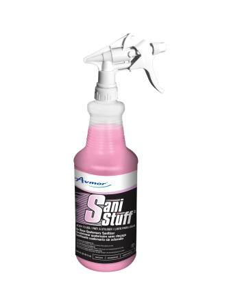 AVMOR 2037210001 Sani Stuff No-Rinse Disinfectant Cleaner, Trigger Bottle, 946 ml - [DefendUse.com] - 2037210001 - Avmor Disinfe