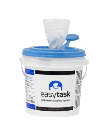 Easy Task ET-H Bucket - Hydrospun Dry Wipes, Case of 6/60ct - 1