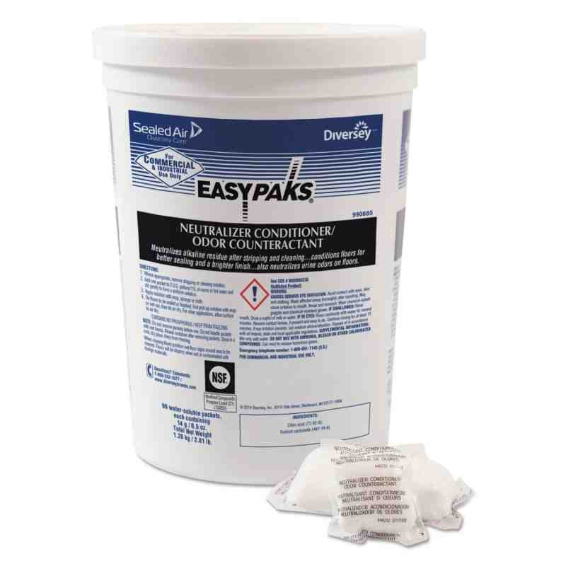 Diversey 990685 Easy Paks NSF Neutralizer Conditioner Packet 14.2g, Case of 2/90ct - [DefendUse.com] - 990685 - Sealed Air Easy 