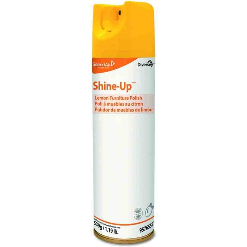 DIVERSEY 95765571 Shine-Up Furniture Cleaner, Lemon Scent, 13.8 oz, Aerosol Can (Case of 12) - [DefendUse.com] - 95765571 - Dive