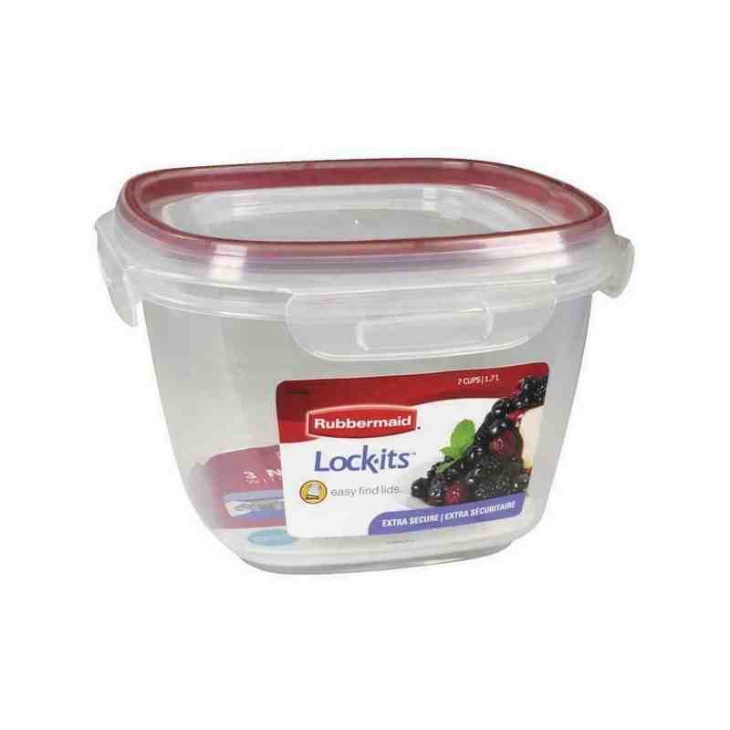 Rubbermaid Housewares, 14 cup 3.3L Square Lock-its, Case of 4 - [Cleaning Supplies Canada Discounts] - 1778081 - [DefendUse.com]