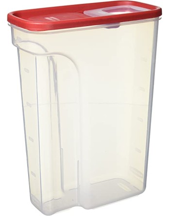 Rubbermaid Housewares, Modular Cereal Keeper 22 cup  - Red, Case of 2 - [DefendUse.com] - 1861472 - Rubbermaid Housewares