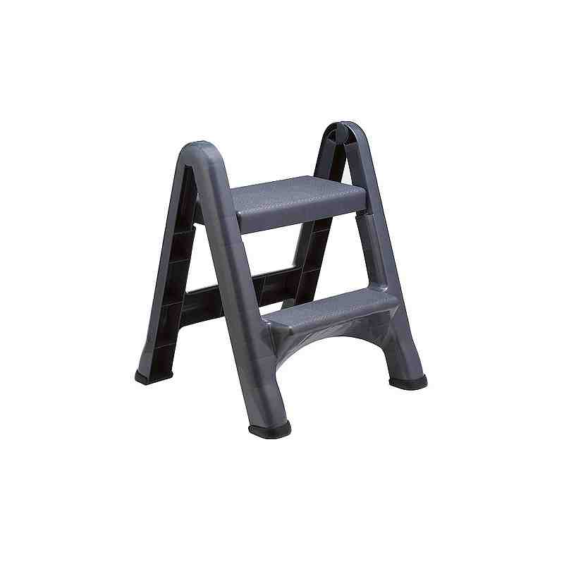 Rubbermaid Housewares, Two-Step Folding Step Stool - Cylinder[4209-03], Case of 2 - [DefendUse.com] - 1903670 - Rubbermaid House