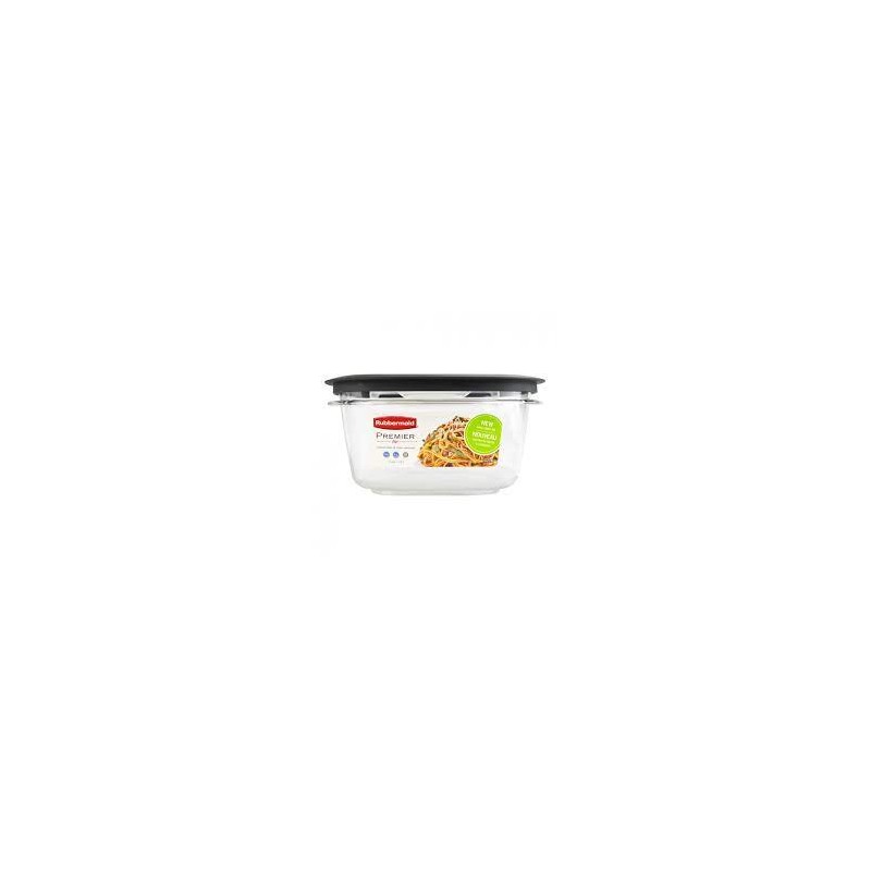 Rubbermaid Housewares, Premier Food Storage Container Square 5 Cup - Grey, Case of 6 - [Cleaning Supplies Canada Discounts] - 19