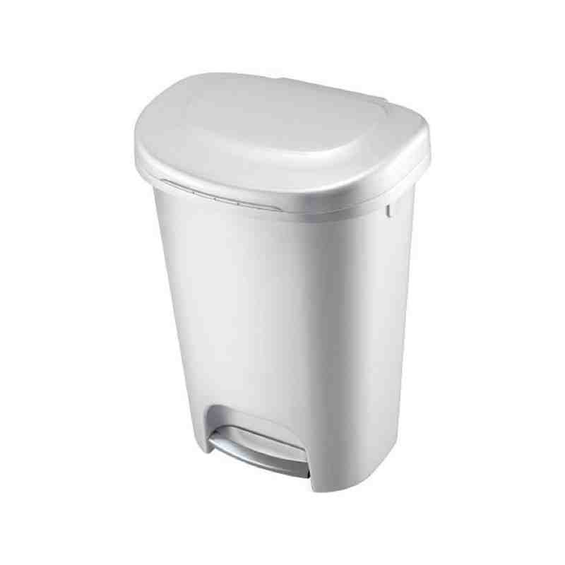 Rubbermaid Housewares, Premium Step On Trash Can 13G - White, Case of 2 - [Cleaning Supplies Canada Discounts] - 1937728 - [Defe