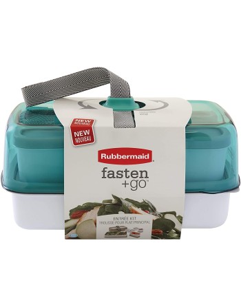 Rubbermaid Housewares, Fasten + Go Entree - Salad Set - ASTA, Case of 4 - [Cleaning Supplies Canada Discounts] - 1946062 - [Defe