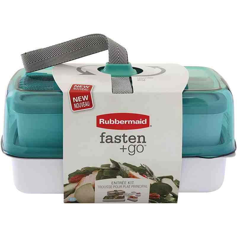 Rubbermaid Housewares, Fasten + Go Entree - Salad Set - ASTA, Case of 4 - [Cleaning Supplies Canada Discounts] - 1946062 - [Defe