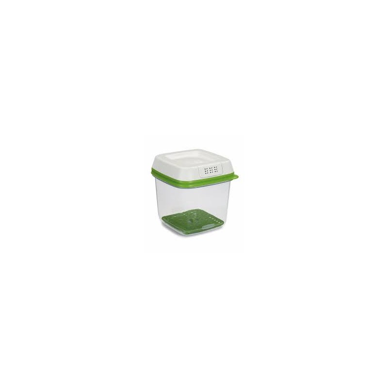 Rubbermaid Housewares, Fresh Works Produce Saver Medium 1.5L - Green, Case of 2 - [Cleaning Supplies Canada Discounts] - 1951436