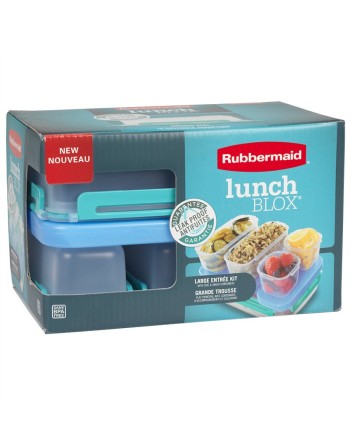 Rubbermaid Housewares, Kit Various Lunchbox Lrg ENTRE 12pc CA - RPBLU, Case of 4 - [Cleaning Supplies Canada Discounts] - 202514