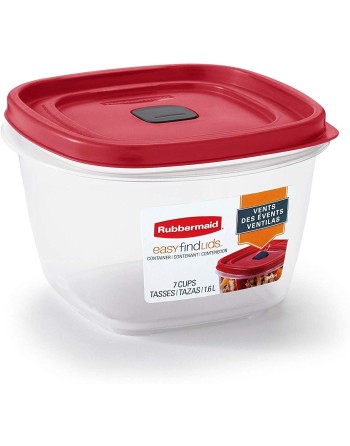 Rubbermaid Housewares, Easy Find Lid Square 7c/1.7L [1777088], Case of 3 - [Cleaning Supplies Canada Discounts] - 2030330 - [Def