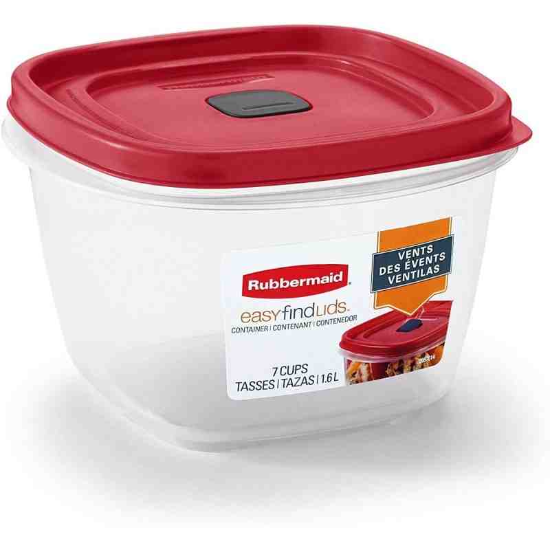 Rubbermaid Housewares, Easy Find Lid Square 7c/1.7L [1777088], Case of 3 - [Cleaning Supplies Canada Discounts] - 2030330 - [Def