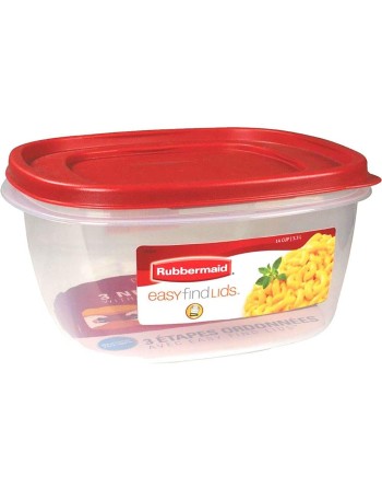 Rubbermaid Housewares, Easy Find Lid Square 14c/3.3L, Case of 2 - [Cleaning Supplies Canada Discounts] - 2049369 - [DefendUse.co