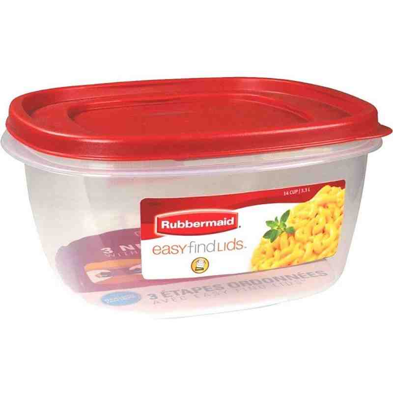 Rubbermaid Housewares, Easy Find Lid Square 14c/3.3L, Case of 2 - [Cleaning Supplies Canada Discounts] - 2049369 - [DefendUse.co