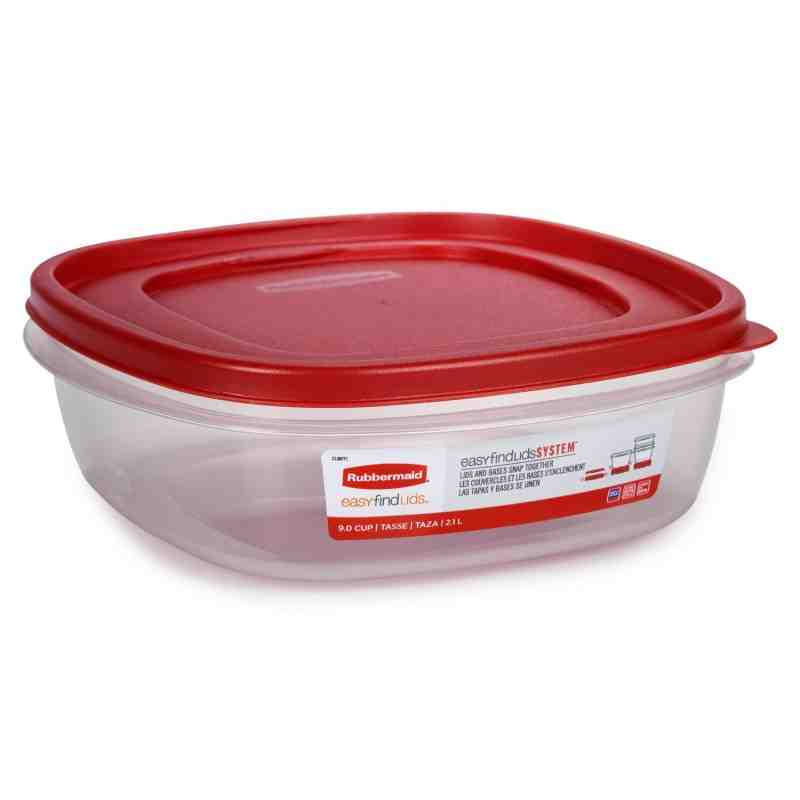 Rubbermaid Housewares, Easy Find Lid Square 9c/2.1L, Case of 4 - [Cleaning Supplies Canada Discounts] - 2067179 - [DefendUse.com