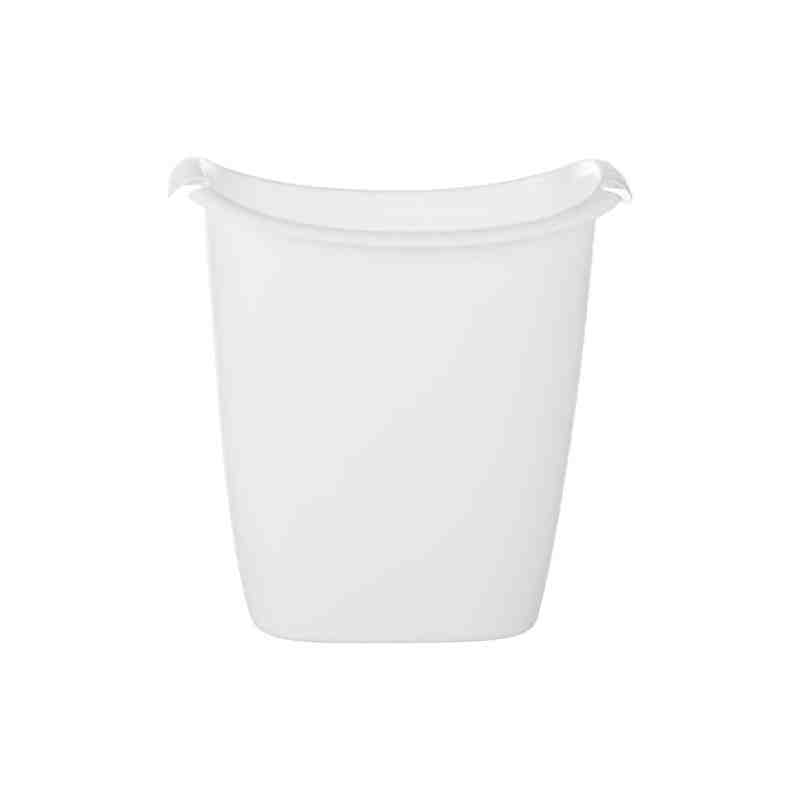 Rubbermaid Housewares, Recycle Bag Wastebasket 13.6L - White, Case of 8 - [Cleaning Supplies Canada Discounts] - 2385-00-WHT - [