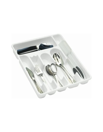 Rubbermaid Housewares, Large Cutlery Tray - White, Case of 6 - [Cleaning Supplies Canada Discounts] - 2925-RD-WHT - [DefendUse.c