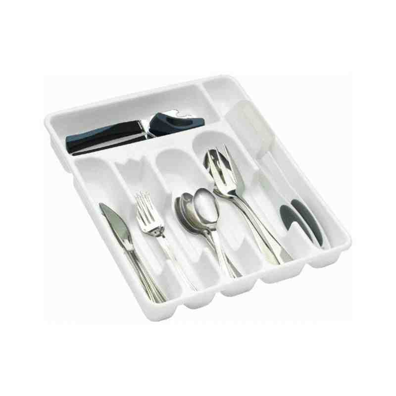 Rubbermaid Housewares, Large Cutlery Tray - White, Case of 6 - [Cleaning Supplies Canada Discounts] - 2925-RD-WHT - [DefendUse.c