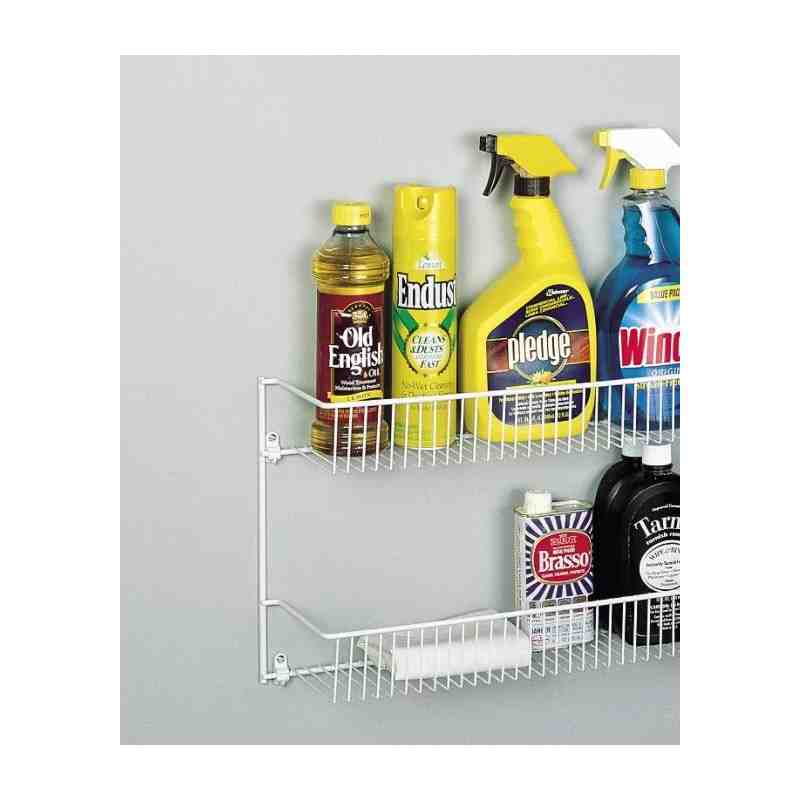 Rubbermaid Housewares, 2 Tier Door / Wall Rack, Case of 6 - [Cleaning Supplies Canada Discounts] - 3D5700WHT - [DefendUse.com]