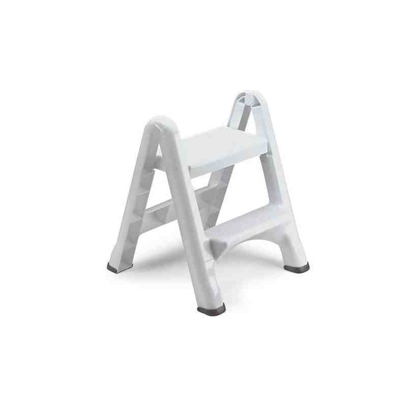 Rubbermaid Housewares, Two-Step Folding Step Stool - White, Case of 3 - [DefendUse.com] - FG420903WHT - Home