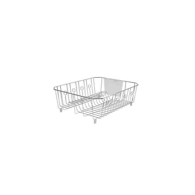 Rubbermaid Housewares, Large Dish Drainer - Chrome, Case of 6 - [Cleaning Supplies Canada Discounts] - 6032-CA-CHROM - [DefendUs