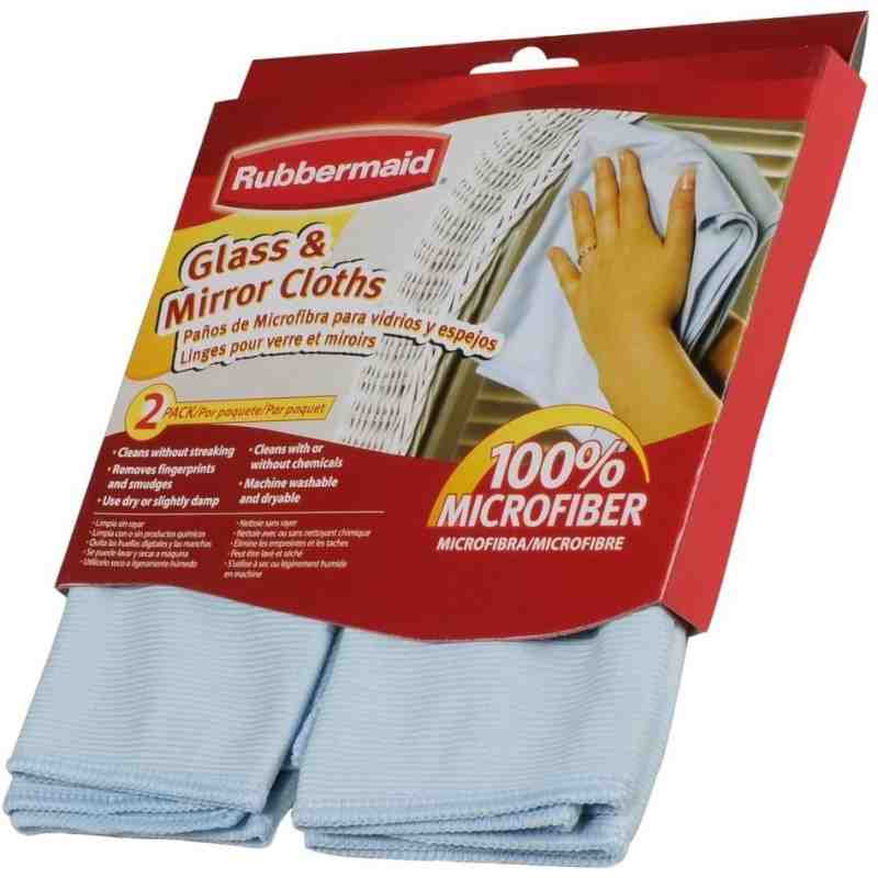 Rubbermaid Housewares, Microfibre Glass Cloths 2/pk, Case of 6 - [Cleaning Supplies Canada Discounts] - 6M02-06 - [DefendUse.com