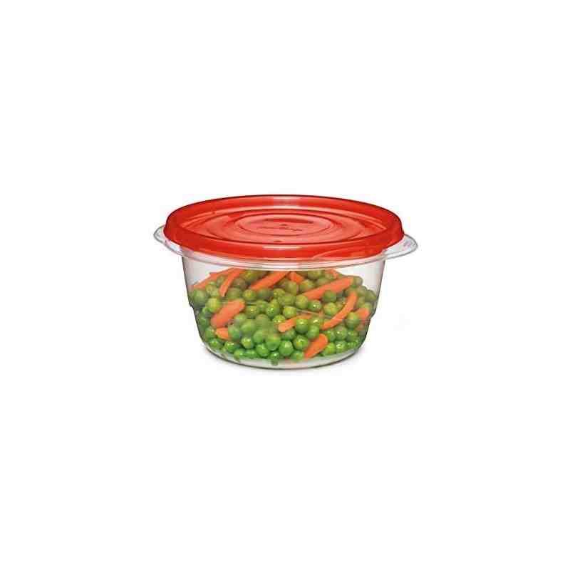 Rubbermaid Housewares, Take Alongs Round 4pk - Chili Red, Case of 8 - [Cleaning Supplies Canada Discounts] - 7F52-CA-TCHIL - [De