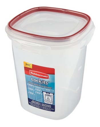 Rubbermaid Housewares, Lock-its Canister 15 Cup - Red, Case of 6 - [Cleaning Supplies Canada Discounts] - 7K82-00-CIRED - [Defen