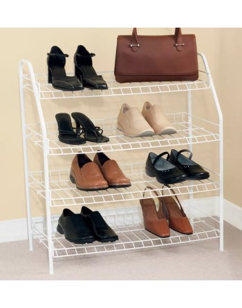 Rubbermaid Housewares, 4 Tier Shoe Shelf, Case of 6 - [Cleaning Supplies Canada Discounts] - FG3G3700WHT - [DefendUse.com]