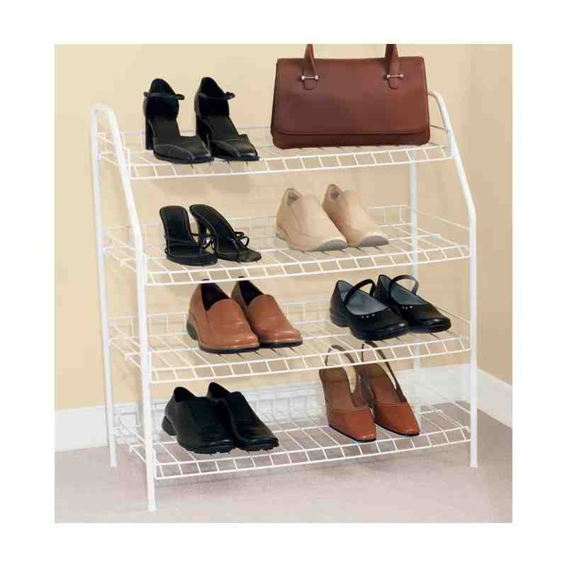 Rubbermaid Housewares, 4 Tier Shoe Shelf, Case of 6 - [Cleaning Supplies Canada Discounts] - FG3G3700WHT - [DefendUse.com]