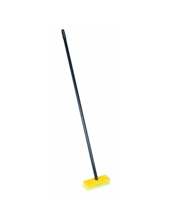 Rubbermaid Housewares, Floor Scrub 8" w/48"Handle - Yellow, Case of 4 - [Cleaning Supplies Canada Discounts] - G243-04 - [Defend