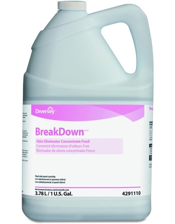 DIVERSEY 94291110 Breakdown, Odor Eliminator Concentrate, Fresh Scent, Case of 4/3.78L - [DefendUse.com] - 94291110 - Diversey H