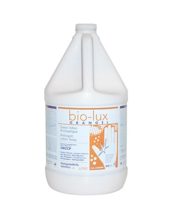 CHEMOTEC, Bio-Lux Orange Antiseptic Lotion Soap, Liquid, 4 L, Scented, Jug, - [DefendUse.com] - BIORGW4 - Chemotec