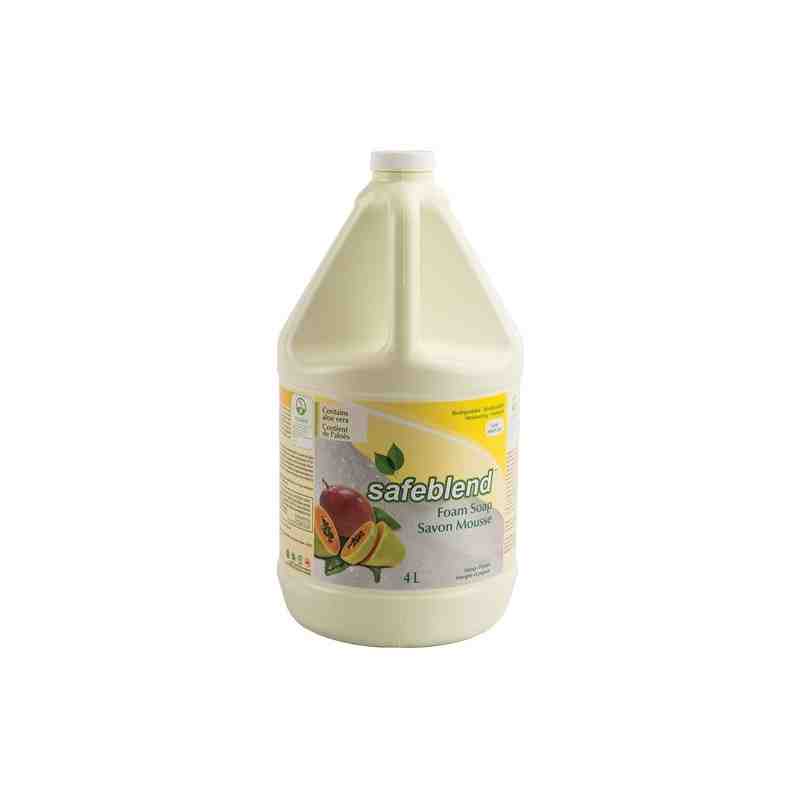 SAFEBLEND HFMPG04  Hand & Body Soap, Foam, 4 L, Scented Mango-Papaya - [DefendUse.com] - HFMPG04 - Safeblend™ 